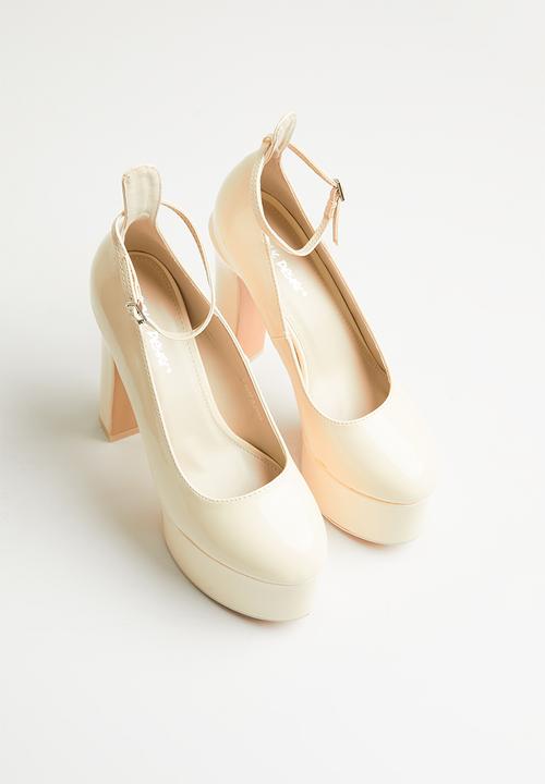 Public Desire - Donatella platform heel - ecru 