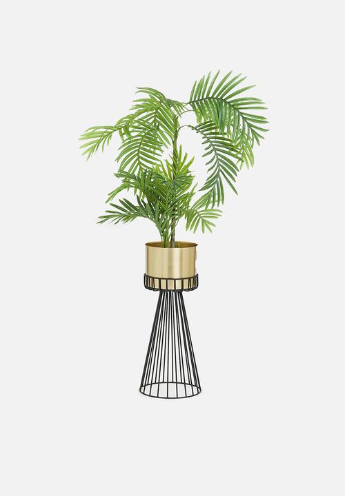 Sixth Floor - Wire planter - gold