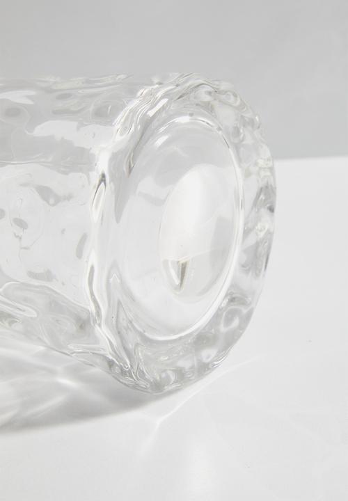 Sixth Floor - Nordic bark rocking tumbler glass - clear