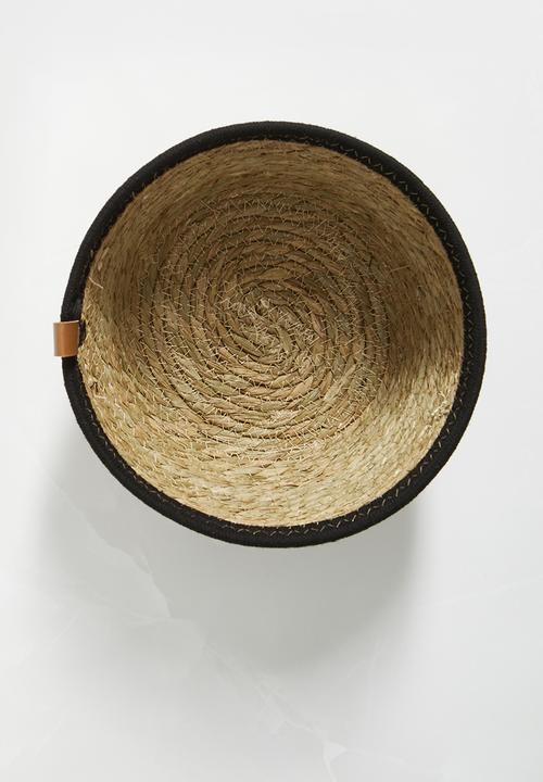 Storage Solutions - Seagrass basket - black & natural