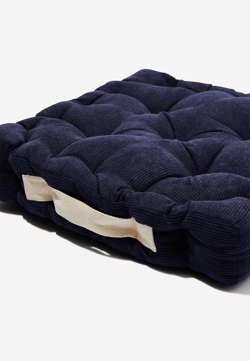 Typo - Floor cushion - midnight navy corduroy