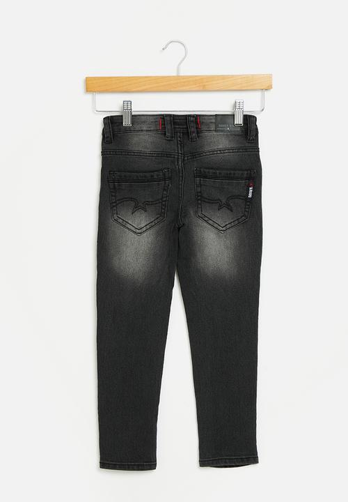 SOVIET - Boys fashion skinny denim - black