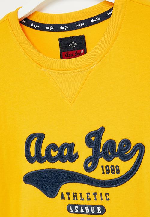 Aca Joe - Boys aca joe twill applique long sleeve - old gold