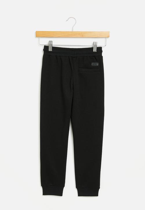SOVIET - Boys fashion track pants - black
