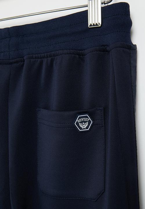 SOVIET - Boys fashion track pants - navy