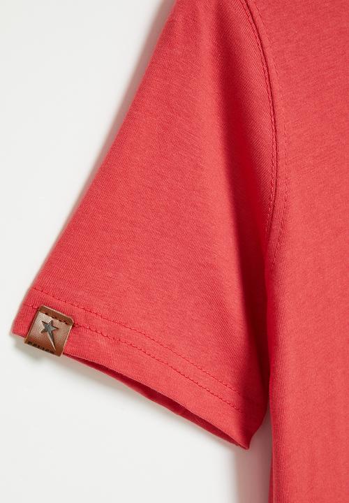 SOVIET - Boys s/slv fashion tee - 7/8 to 13/14 - red