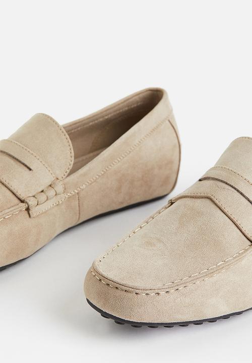H&M - Imitation suede driving shoes - beige