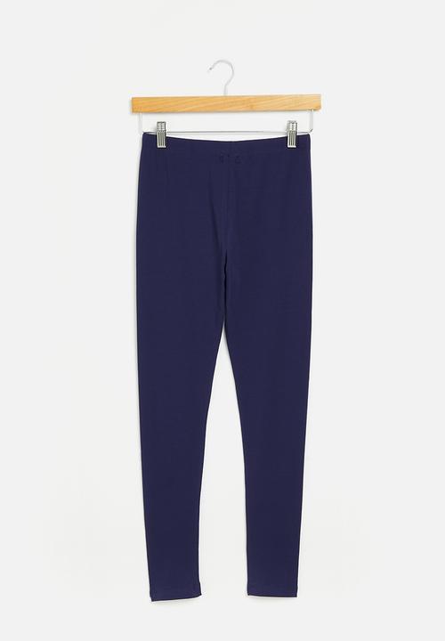 Aca Joe - Girls aca joe side leg hd printed legging - medieval blue