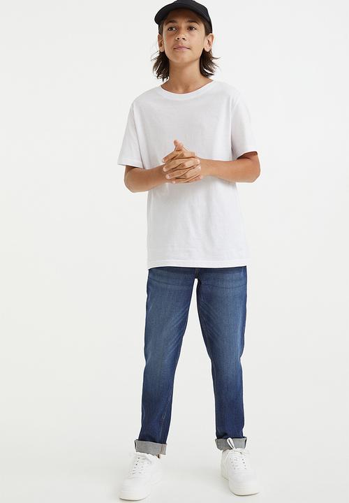 H&M - Comfort stretch slim fit jeans - dark denim blue