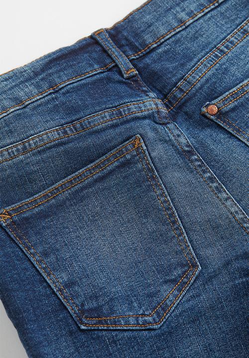 H&M - Comfort stretch slim fit jeans - dark denim blue