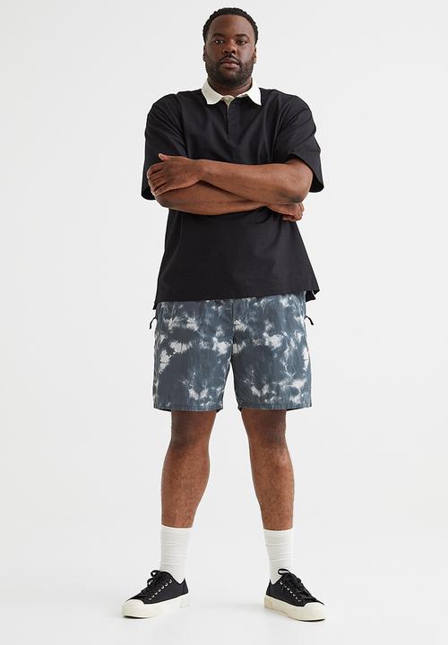 H&M - Oversized fit polo shirt - black