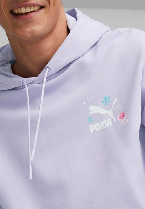 PUMA - Puma x spongebob graphic hoodie tr - vivid violet