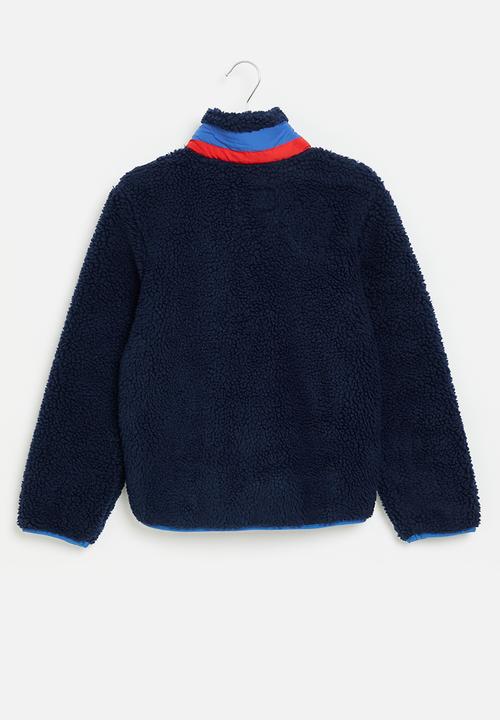 Aca Joe - Aca joe sherpa patch pocket sweater - navy