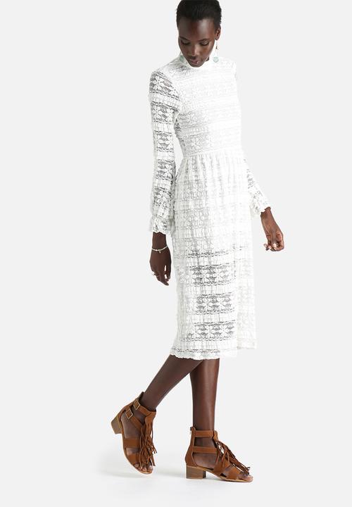Motel - Floral Lou Victorian Mid Lace Dress