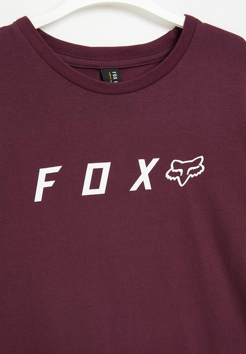 Fox - Absolute boys short sleeve tee - maroon