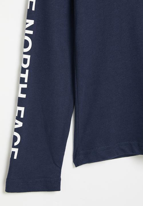 The North Face - Boys long sleeve graphic tee - navy