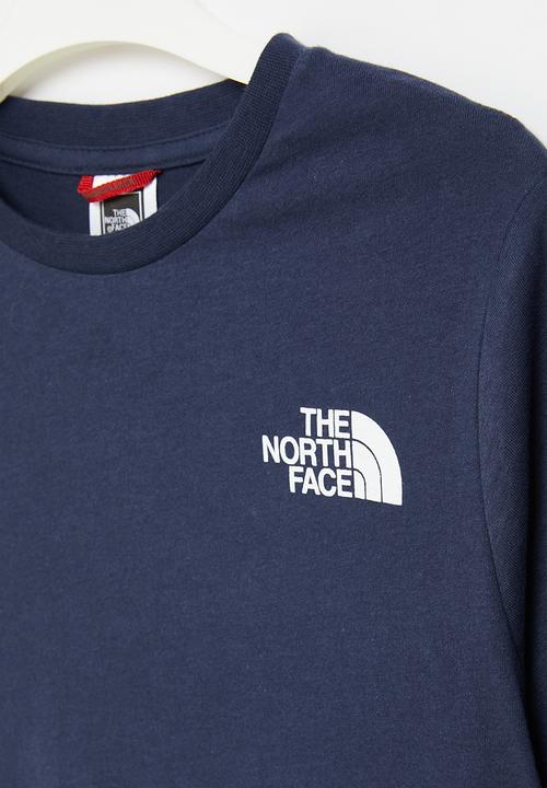 The North Face - Boys long sleeve graphic tee - navy