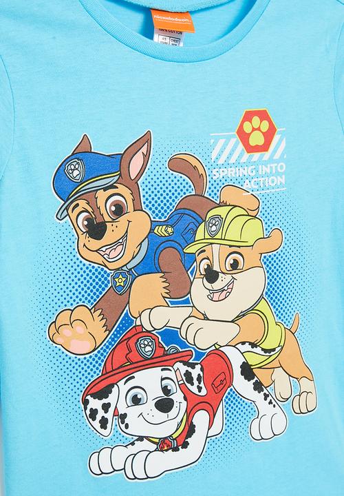 Character Group - Paw patrol winter tee - blue 