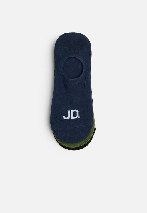 Jonathan D - Hide 3 pack branded secret socks - multi