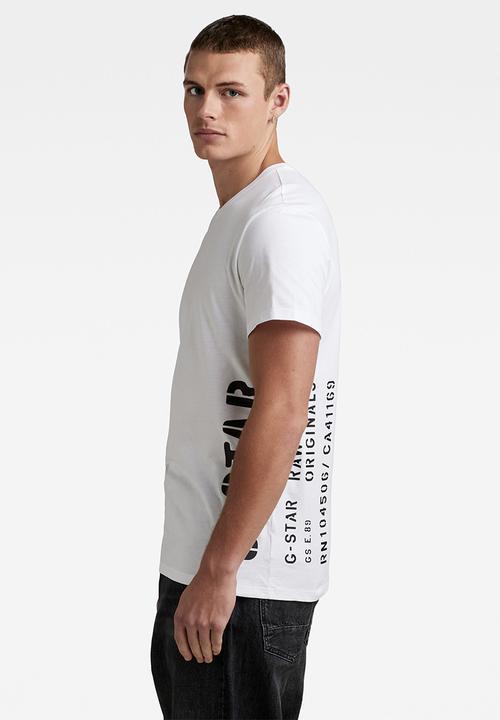 G-STAR - Side stencil r t Compact jersey o - white