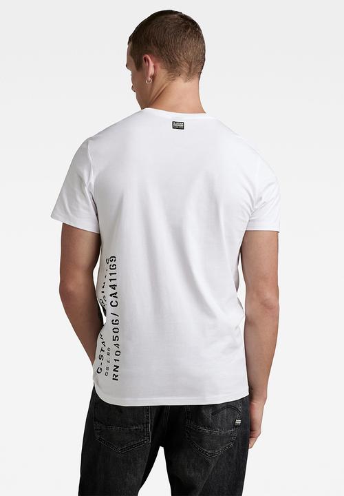 G-STAR - Side stencil r t Compact jersey o - white