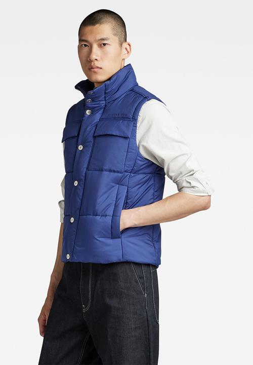 G-STAR - Foundation padded vest - ballpen blue