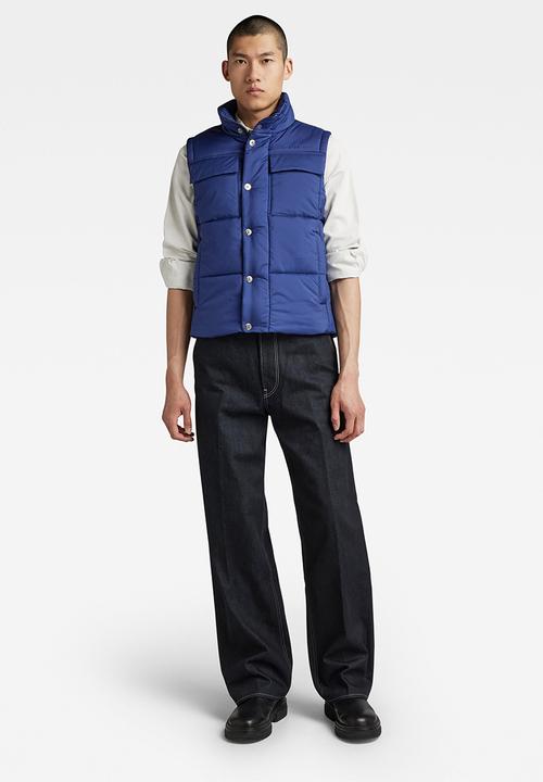G-STAR - Foundation padded vest - ballpen blue