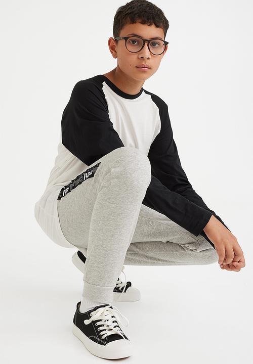 H&M - Joggers - light grey marl/casual athl