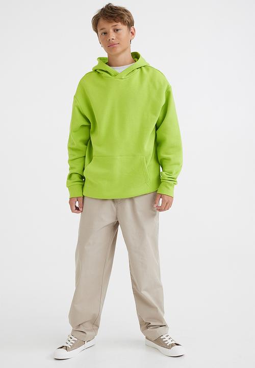H&M - Oversized hoodie - lime green