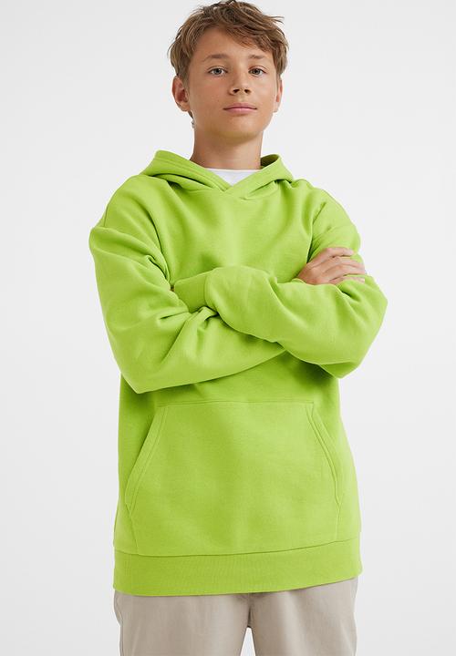 H&M - Oversized hoodie - lime green