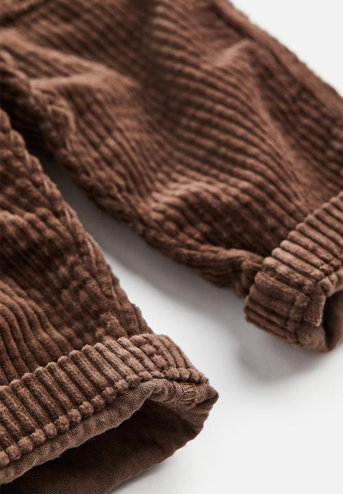 H&M - Cotton corduroy trousers - dark brown
