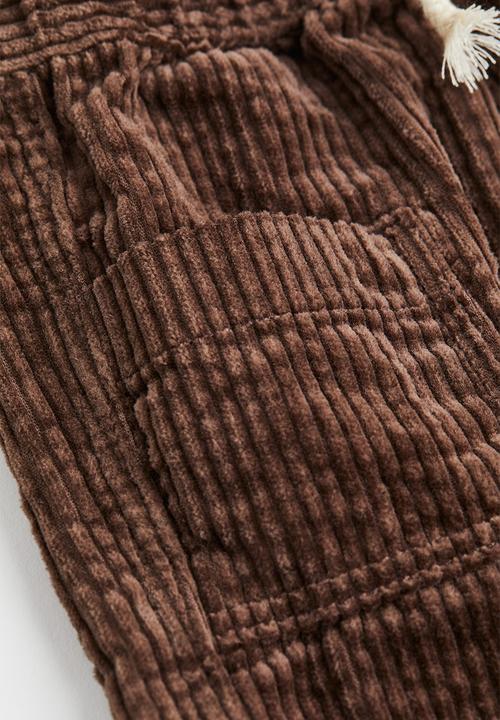 H&M - Cotton corduroy trousers - dark brown