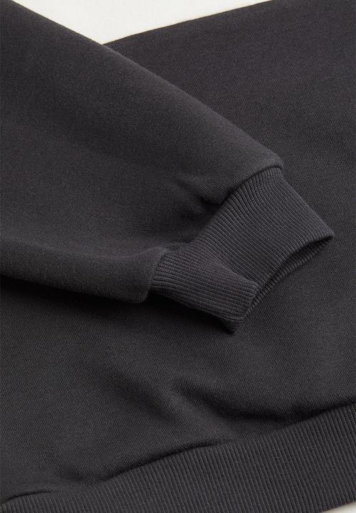 H&M - Block-coloured sweatshirt - dark grey/block-coloured