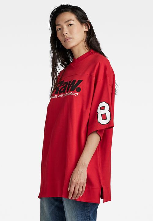 G-STAR - 5xl raw tight mock v t - acid red