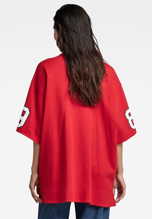 G-STAR - 5xl raw tight mock v t - acid red