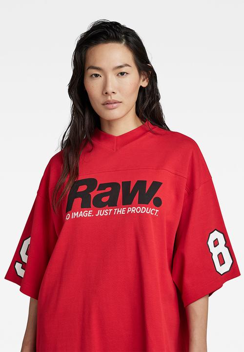 G-STAR - 5xl raw tight mock v t - acid red