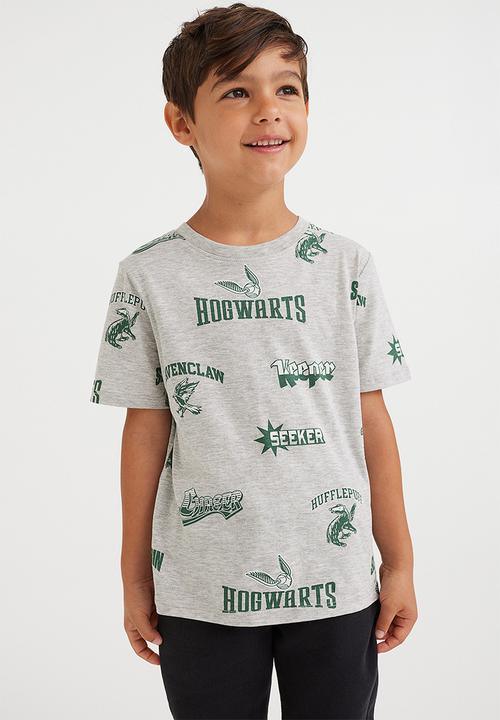 H&M - Printed T-shirt - light grey marl/harry potter