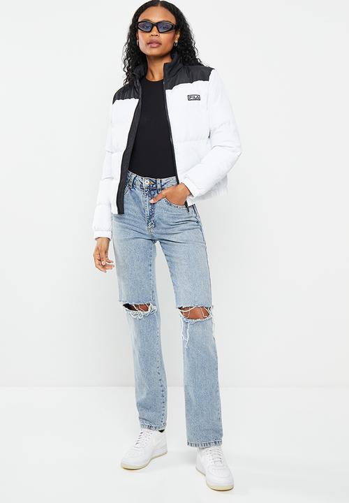 FILA - Jada jacket - black & blanc de blanc