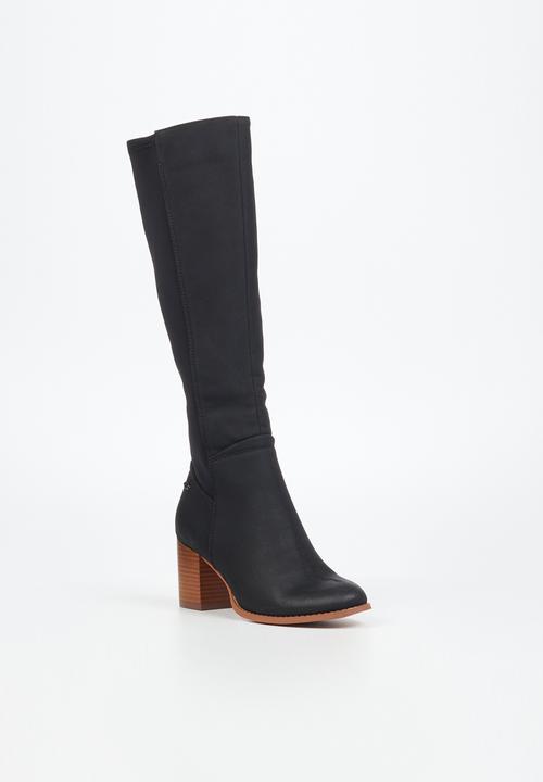 Miss Black - Ahlam 7 knee length boot - black