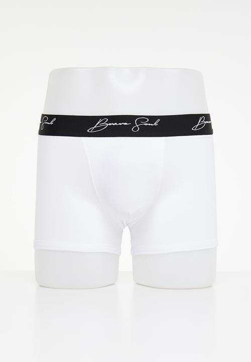 Brave Soul - Signature underwear 5 pack - black & white