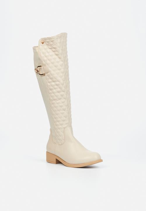 Butterfly Feet - Draya 1 knee length boot - nude