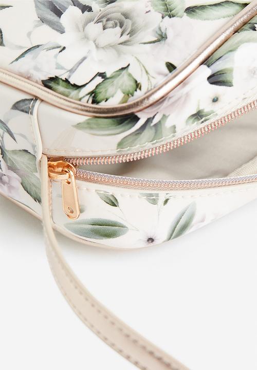 H&M - Shoulder bag - light beige/floral