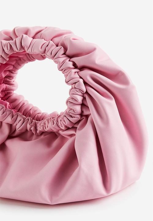 H&M - Gathered mini bag - light pink