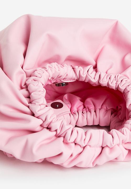 H&M - Gathered mini bag - light pink