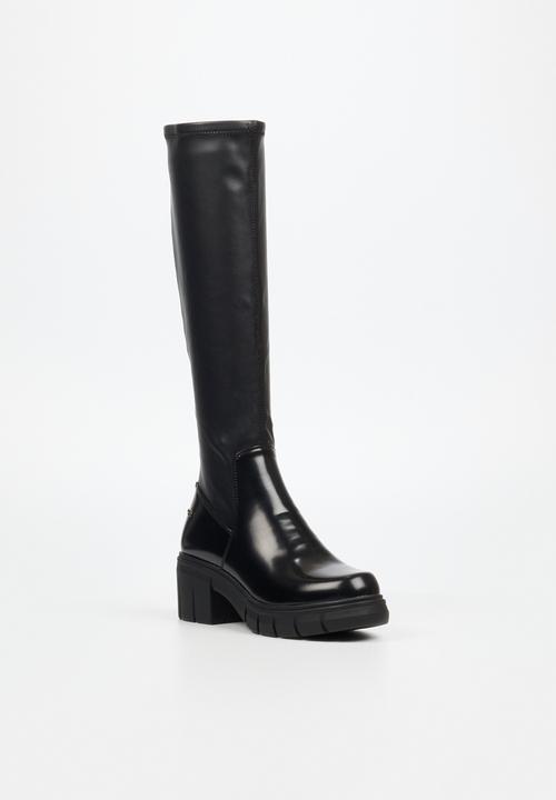 Miss Black - Calypso 2 knee length boot - black