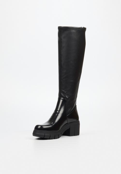 Miss Black - Calypso 2 knee length boot - black
