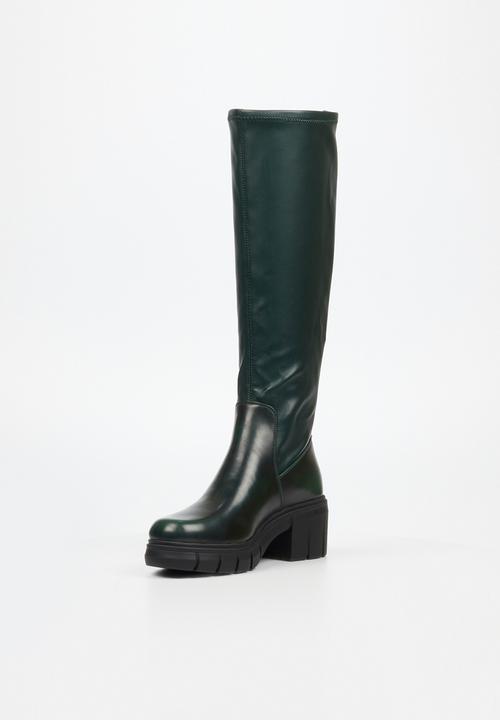 Miss Black - Calypso 2 knee length boot - green