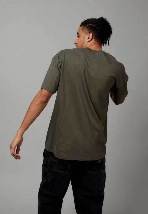 Cotton On -  Oversized open gallery t-shirt - hunter green & offline