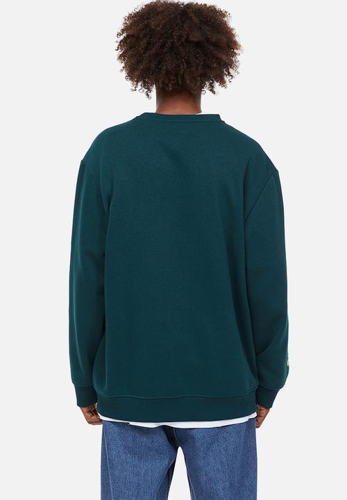 H&M - Regular fit printed sweatshirt - dark green/the simpsons