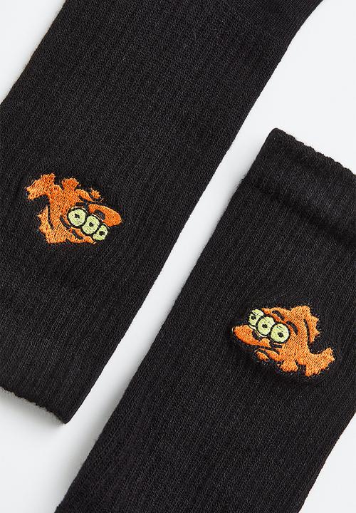H&M - Motif-detail socks - black/the simpsons